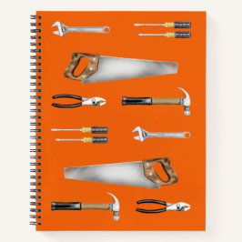 Handyman-Arbeitswerkzeuge Notizblock