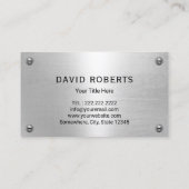 Handyman Auto Repair Service Patriotic Red Metal Visitenkarte (Rückseite)