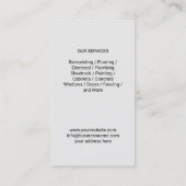 Handyman Auto Reparaturservice Minimalistisch Visitenkarte (Rückseite)