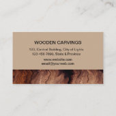 Handyman-Bauwerkzeuge aus Holz Visitenkarte (Rückseite)