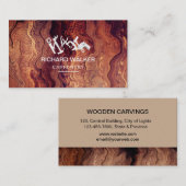 Handyman-Bauwerkzeuge aus Holz Visitenkarte (Vorne/Hinten)