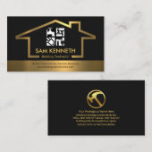 Handyman-Bauwerkzeuge für Gold-Gebäude Visitenkarte (Vorne/Hinten)