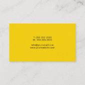 Handyman Beruflich Big Hammer Black & Gold Visitenkarte (Rückseite)