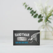 Handyman Beruflich Big Hammer Dark Metal Visitenkarte (Stehend Vorderseite)