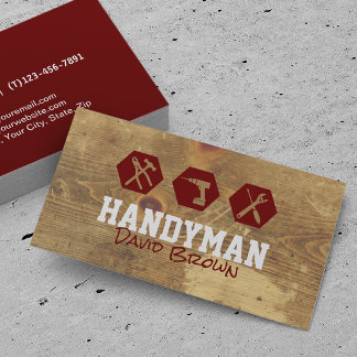 Handyman Beruflich Carpenter House Repair Visitenkarte