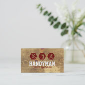 Handyman Beruflich Carpenter House Repair Visitenkarte (Stehend Vorderseite)