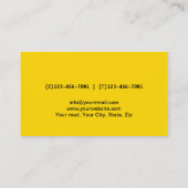 Handyman Beruflich House Repair Service Gold Visitenkarte (Rückseite)