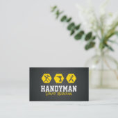 Handyman Beruflich House Repair Service Gold Visitenkarte (Stehend Vorderseite)