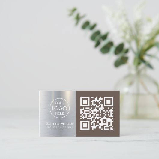Handyman Beruflich QR Code Logo Modernes Business Visitenkarte (Stehend Vorderseite)