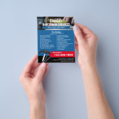 Handyman Beruflich Zuhause Repair Service Blue Flyer (Gruppe)