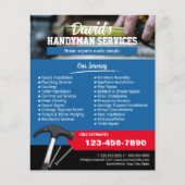 Handyman Beruflich Zuhause Repair Service Blue Flyer (Vorne)