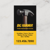 Handyman Big Hammer Reparaturservice Visitenkarte (Vorderseite)