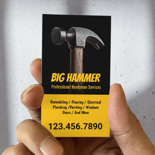 Handyman Big Hammer Reparaturservice Visitenkarte