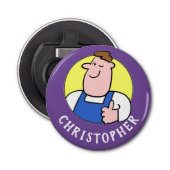 Handyman-Bild mit Name Flaschenöffner (Vorderseite)