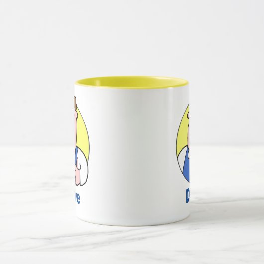 Handyman-Bild mit Name Tasse (Zentrum)