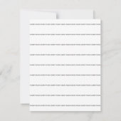 Handyman [Black Letterpress Style] Einladung (Rückseite)