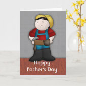 Handyman :: Blank Vatertag Grußkarte Karte (Gelbe Blume)