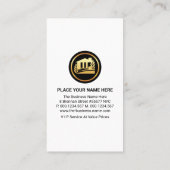 Handyman Brown Layers Gold Tab Visitenkarte (Rückseite)