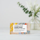 Handyman Business Card - Arbeitstools Visitenkarte (Stehend Vorderseite)
