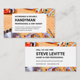 Handyman Business Card - Bauwerkzeuge Visitenkarte