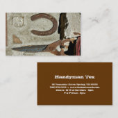 Handyman Business Card Construction Tools Visitenkarte (Vorne/Hinten)