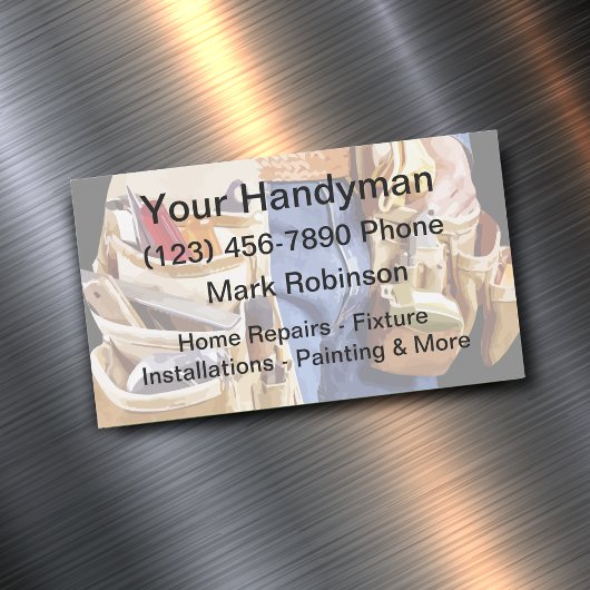 Handyman Business Card Handouts Magnetische Visitenkarte