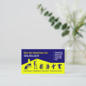 Handyman Business Card Visitenkarte (Stehend Vorderseite)