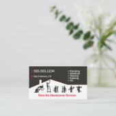 Handyman Business Card Visitenkarte (Stehend Vorderseite)