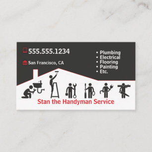 Handyman Business Card Visitenkarte