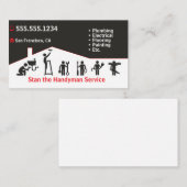 Handyman Business Card Visitenkarte (Vorne/Hinten)