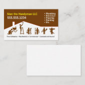 Handyman Business Card Visitenkarte (Vorne/Hinten)