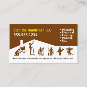 Handyman Business Card Visitenkarte