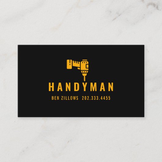 Handyman Business Card Visitenkarte (Vorderseite)