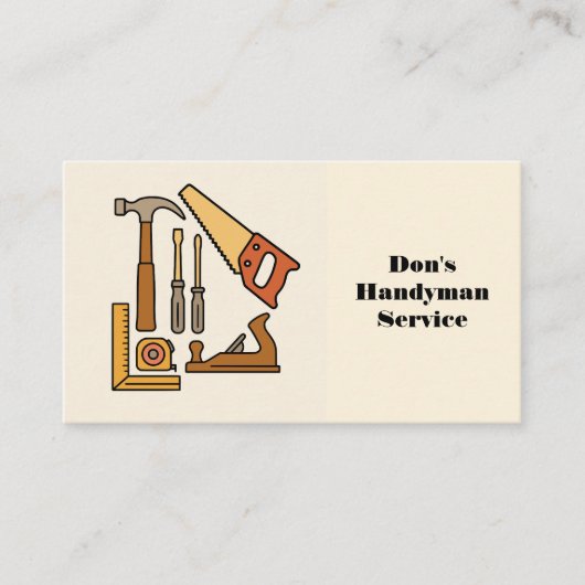 HANDYMAN BUSINESS CARD VISITENKARTE (Vorderseite)