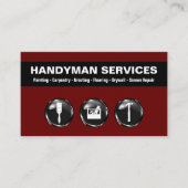 Handyman Business Cards Cooles Design Visitenkarte (Vorderseite)