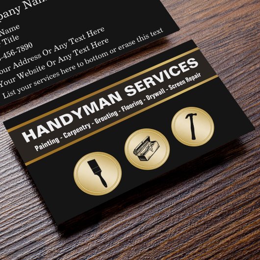 Handyman Business Cards Visitenkarte