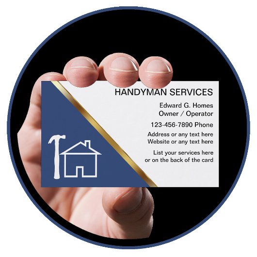 Handyman Business Cards Visitenkarte