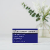 Handyman Business Cards Visitenkarte (Stehend Vorderseite)
