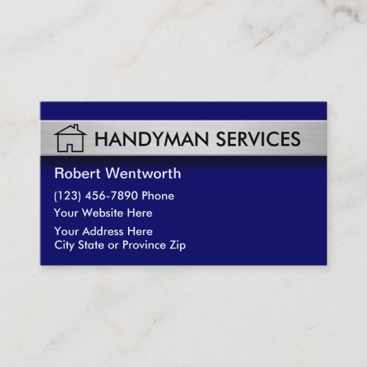 Handyman Business Cards Visitenkarte (Vorderseite)