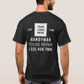 Handyman Business House Reparaturservice T-Shirt (Rückseite)