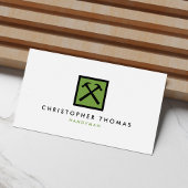 Handyman, Carpenter, Green-Logo-Builder Visitenkarte