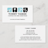 Handyman Carpenter Home repair Tools Logo Visitenkarte (Vorne/Hinten)