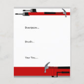 Handyman Carpenter Painter Small Flyer (Hinten)