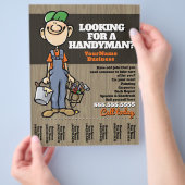 Handyman Carpenter Plumber Painter verdienen Geld Flyer (Hand)