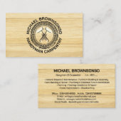 Handyman Carpenter Plywood Construction Visitenkarte (Vorne/Hinten)