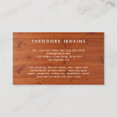 Handyman Carpenter Repair & Maintenance Service  Visitenkarte (Rückseite)