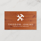 Handyman Carpenter Repair & Maintenance Service Visitenkarte (Vorderseite)