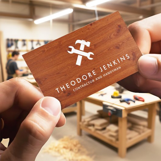 Handyman Carpenter Repair & Maintenance Service Visitenkarte