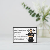 Handyman/Carpenter Tools Zuhause Improvement Wood Visitenkarte (Stehend Vorderseite)