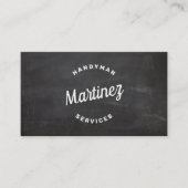 Handyman Carpentry Business Card Visitenkarte (Vorderseite)